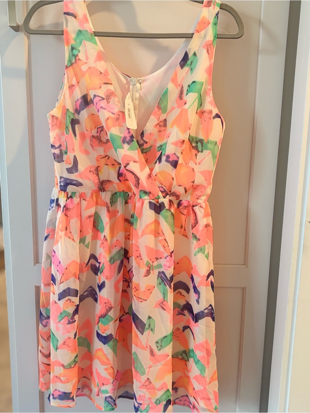 Women’s Multicolor Neon Print Dress